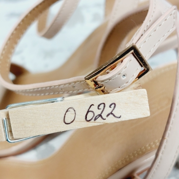 ASOS Cream Buckle Ankle Strap Summer Heeled Sandals O622 - Picture 16 of 16